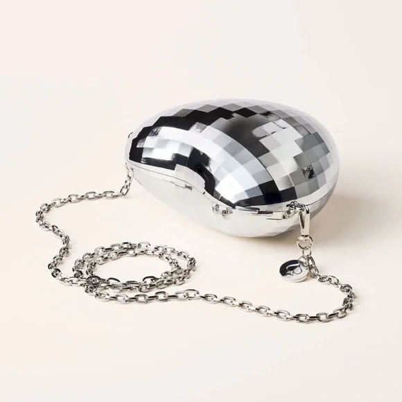 Disco Heart Crossbody Bag - kate spade new york x Target Silver - Picture 4 of 9